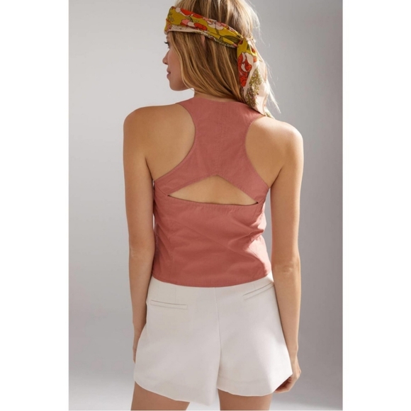 Pink Vest Anthropologie NWT Size 10 - Picture 3 of 5